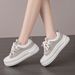 White Sneakers For Women - Style Classic Casual Shoes | Versatile For Streetwear And Campus Fashion (Model MXD09)_vogvips.com