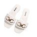 Women's Shoes, New Style Fashion Slippers, Classic Temperament, Versatile Solid Color Decoration, Square Head Flat Bottom Comfortable Sandals_vogvips.com