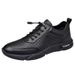 2025 New Summer Breathable Mesh Fashion Lightweight Sneakers Men's Non-Slip Leather Versatile Hollow Casual Shoes_vogvips.com