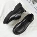 Autumn 2024 New Men's Business Waterproof Black Leather Chef Men Korean Style Versatile Thick Sole Work Shoes_vogvips.com