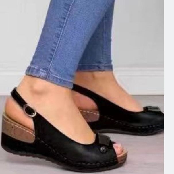 Women's Shoes Summer New Women's Shoes Retro Roman High Heel Wedge Sandals Comfortable Soft Bottom Fish Mouth Open Toe Sandals_vogvips.com