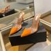 Heels Sandals Al Aia Heart Shaped Heels Transparent Sandals New Pointed Toe Heart High Heels Sexy Closed Toe Slippers Red White Black Orange Yellow_vogvips.com
