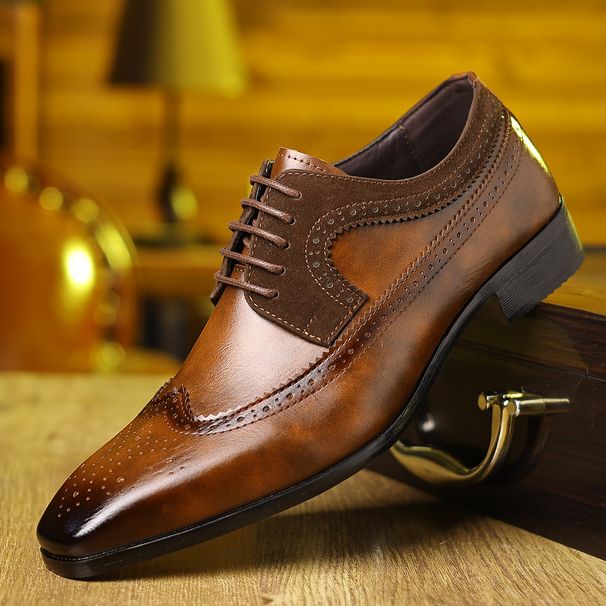 Suitable For All Seasons Plus Size 47-48 Men's Formal Shoes_vogvips.com