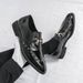 New Colored Banquet Dress Business Men's Shoes With One Foot Pointed Toe Casual Loafers Korean Style Trendy British Style Wedding Shoes_vogvips.com