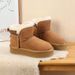 Women's Shoes Side-Zip Snow Boots – Shearling Lined Winter Shoes (Waterproof & Slip-Resistant)_vogvips.com