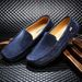 Euro Step Spring New Fashion Trend Casual Men's Youth Low-top Loafers Single Pigskin Personality Snail Shoes_vogvips.com