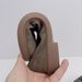 Men's Single Business Casual Leather Shoes Top Layer Cowhide Rubber Sole Side Zipper Easy To Put On And Take Off Brown_vogvips.com