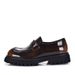 Thick Soled Loafers, Korean Version, Casual Trendy. First Layer Cowhide, One Step Shiny Leather, Comfortable And_vogvips.com