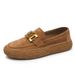 Euro Step 2025 Men's Casual Shoes Summer British Style Slip-On Genuine Leather Breathable Driving Loafers_vogvips.com