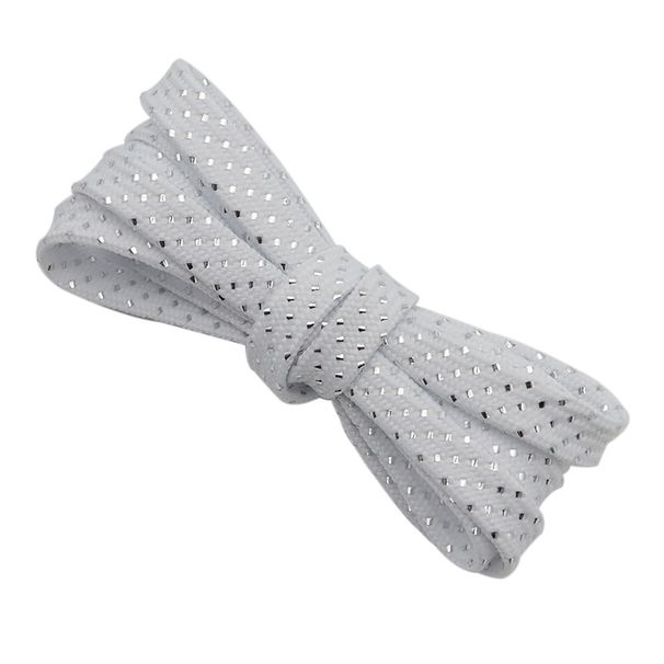 Black And White Shoelaces Flat Three Point Twill Metal Wire Shoe Accessories Suitable For Board Shoes Canvas Shoes Casual Shoes_vogvips.com