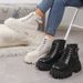 Martin Boots Women's 25. New British-style Rivet Short Boots Slim Boots_vogvips.com