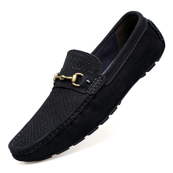 Men's Round Head Casual Foot Cover Rubber Soft Sole Anti-skid Work Manual Stitching Shallow Mouth Men's Shoes_vogvips.com