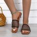 Women’s Shoes Large Size Women's Shoes Summer New Fashion One Line Square Head Mesh Flat Heel Sandals For Women_vogvips.com