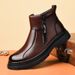 Men's Shoes Wool Velvet Warm High-top Men's Sot-soled Casual Leather Boots Martin Boots Tide_vogvips.com