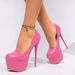 Women's Shoes New High Heeled Shoes For Women Color Stiletto Sexy Shoes Waterproof Platform Super High Heeled Nightclub Women's Shoes Trend_vogvips.com