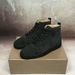 CL Men's High Top Red Sole Shoes Sea Cucumber Starry Rivet Genuine Leather Breathable Casual Trendy Sneakers European_vogvips.com