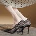 Breathable Lace Mesh High Heels For Women's 2025 New Summer Design Sense, Niche Temperament, Pointed Toe Thin Heel Shoes_vogvips.com