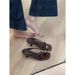 Women's Elegant French-Inspired High Heel Sandals With Metallic Buckle - Strappy Toe Loop Summer Slides_vogvips.com