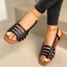 Summer new flat round head casual sandals women's large size_vogvips.com