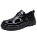 Summer Velcro Perforated Clogs, Thick-soled Men's Non-slip Breathable Hollow Sandals, Dad Shoes, Wholesale_vogvips.com