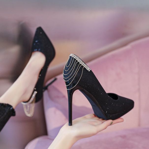 ShoeVault 2025 New High Heels For Women Silver Waterproof Platform Stiletto Versatile Nightclub Dress Shoes Fashion Show Elegant_vogvips.com