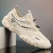 Men's Breathable Mesh Slip-On Sneakers With Rubber Sole For Summer Casual Wear, Lightweight And Comfortable Round Toe Shoes_vogvips.com