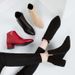 Low Chunky Heel Martin Women 2025 New Korean Style Bare Pointed Toe Short Autumn Winter Women's Boots_vogvips.com