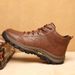 European Warm Series Men's Casual Versatile Thick Sole Wear-resistant Genuine Soft Leather High-top Fleece-lined Cotton Non-slip Outdoor_vogvips.com