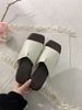Lip Home Anti Leather 2024 New Sandal One Line Summer Fahion Veratile Flat Bottom Soft Sole External Wearing_vogvips.com