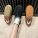 European And American Snow Boots Women's Winter New Fashion One-piece Closed-toe Slippers Platform Thick-soled Furry_vogvips.com