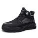 European Warm Series Martin British Style High Top Yellow Autumn Winter New Men's Mid-Top Outdoor Hiking Rotating Buckle Work Boots_vogvips.com