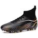 New Football Shoes For Men And Women AG Long Nails Golden Game Student Training Shoes Artificial Turf TF Broken Nails_vogvips.com