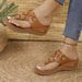 Rivet Flower Sandals, Size 43 Wedge Heel Women's Shoes, 2025 Pinch Toe Slippers_vogvips.com