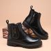 Martin Boots Men's Thick-soled Medium-top Soft Leather Short Boots Fashion Locomotive Heightening Chelsea Boots_vogvips.com