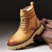 European Warm Series Winter Wool Warm Martin Fashion Casual Thick Sole Yellow High Top Comfortable Side Zipper Round Toe Men's Boots_vogvips.com