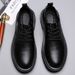 Men's Formal Business Genuine British Style Wedding Groom Shoes Thick Sole Martin Boots Comfortable Pure Leather_vogvips.com