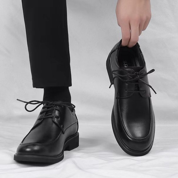 Euro Step Business Formal Casual British Style Groom Groomsman Height Increasing Suit Black High-end Wedding Leather Shoes Men_vogvips.com