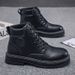 Men's Waterproof Work Boots Anti-Slip Steel Toe Construction Shoes Heavy Duty Hiking Boots Comfortable Leather Martin Boots For Outdoor_vogvips.com