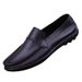 Casual Versatile Slip-On Soft Sole Breathable Men's Thin Loafers Lightweight Commuter Leather Shoes_vogvips.com