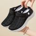 Women's Flying Woven Breathable Single Shoes Bag Head Half Tray Casual Shoes Women's Shoes Mesh Slippers_vogvips.com