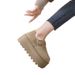 Thick Soled Sponge Cake For Women 2025 Spring And Autumn New Versatile Casual Shoes, Height Increasing Belt Buckle,_vogvips.com