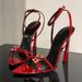 2024 New Summer Open Toe Rhinestone One Line Buckle Sandals With Thin And Red Slim Bands, Exquisite High Heels_vogvips.com