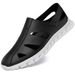 Beach Cool Leather Shoes Microfiber Men's Casual Men's Shoes Driving Shallow Hole Shoes_vogvips.com