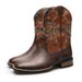 Retro Western cowboy tall knight boots man_vogvips.com