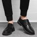 TerraStride Spring For Men Business Formal Casual Suit Youth British Style Soft Sole Pointed Toe Groomsmen Breathable Small Leather_vogvips.com