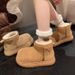 Big Head Snow Cotton Shoes 2025 New Winter Plush Northeast Outdoor Thick Bottom Anti slip Warm Short Boots_vogvips.com