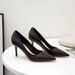 New Single Shoes Pointed Stiletto Red High Heels Professional Women's Shoes Black Work Shoes_vogvips.com
