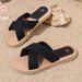 Big Size 41 Women Summer Leisure Slippers Light Weight Breathable Female House Shoes Anti-slip Girls Home Floor Beach_vogvips.com