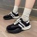 Women's Shoes 2026 Spring Hot Sale Thick-Soled Dad Sneakers Color-Block Platform Waffle Casual Versatile Soft Sole_vogvips.com