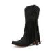 Women's Shoes Tassel Boots Retro Western Cowboy Boots 34 43 Size Retro Women's Shoes Can Be Sent On Behalf Of_vogvips.com